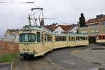 VGF Düwag O Wagen 111 am 16.03.19 bei einer Sonderfahrt in Frankfurt am Main Nied Kirche 