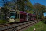 VGF Bombardier Flexity Classic S-Wagen 258 am 10.04.22 in Frankfurt