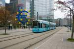 VGF Bombardier Flexity Classic S-Wagen 204 am 03.12.22 in Frankfurt am Main