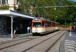 VGF Straßenbahn Frankfurt Düwag M-Wagen 102 am 18.05.23 in Frankfurt zum Paulskirchenfest