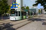 VGF Bombardier Flexity Classic S Wagen 257 am 07.10.23 in Frankfurt am Main