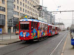 VGF K-Wagen 108 als Ebbelex (Ebbelwei Express) am 26.11.16 in Frankfurt am Main