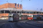 Frankfurt/Oder Tw 41, Bw 143, Heilbronner Strae Ecke Bahnhofstrae, 11.10.1991.