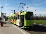 Freiburger VAG Düwag GT8N Wagen 224 am 20.03.17 in Vauban