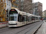 Freiburger VAG Siemens Combino Advanced 282 am 21.03.17 in der Innenstadt