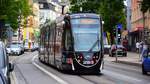 Freiburg im Breisgau - Straßenbahn CAF Urbos 301 - Aufgenommen am 24.08.2018