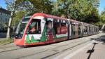 Freiburg im Breisgau - Straßenbahn CAF Urbos 308 - Aufgenommen am 09.09.2018 