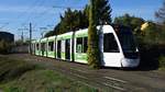 Freiburg im Breisgau - Straßenbahn CAF Urbos 312 - Aufgenommen am 15.09.2018