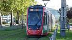 Freiburg im Breisgau - Straßenbahn CAF Urbos 308 - Aufgenommen am 15.09.2018