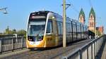 Freiburg im Breisgau - Straßenbahn CAF Urbos 307 - Aufgenommen am 20.09.2018