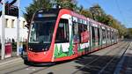 Freiburg im Breisgau - Straßenbahn CAF Urbos 308 - Aufgenommen am 14.10.2018 