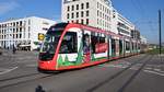 Freiburg im Breisgau - Straßenbahn CAF Urbos 308 - Aufgenommen am 16.10.2018 