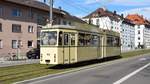 Freiburg im Breisgau - Oldtimer Tram Nr. 100 - Aufgenommen am 16.03.2019