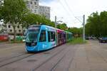 VAG Freiburg CAF Urbos Wagen 304 am 10.07.23 in Freiburg