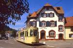 Freiburg Tw 113 erreicht Gnterstal, 15.08.1987.