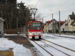 Endstelle Tabarz der ThringerWaldbahn, TATRA-Wagen (exErfurt) 
2006               