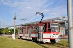 Straenbahn Wagen 307 an der Haltestelle Hauptbahnhof (02.06.2012)  