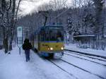 Winterstimmung im Thüringer Wald: Am Morgen des 28.12.2004 erreicht KT4D Nr.