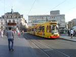 Halle Saale Marktplatz, Strassenbahn  der Havag,aufgenommen 28.5.17