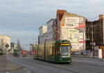 Wenigstens am Nachmittag kam die Sonne noch etwas heraus, Fahrzeug 612 auf der Linie 10 in Richtung Hauptbahnhof erreichte sie dennoch nicht mehr so richtig.