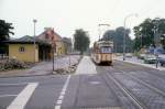 Hannover STRA SL 5 (T4 419) Herrenhuser Strasse / Herrenhuser Grten am 26. Juni 1981.