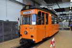 Arbeitswagen (583) der Jenaer Straenbahn im Betriebshof Burgau zum 111 Jahre  JeNah  am 02.06.2012

