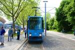 KVG Düwag N8C Wagen 421 am 14.05.22 bei einer Sonderfahrt in Kassel