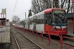 Die Straßenbahnwagen 5112 & 5205 als Fahrschule am 25.01.2020 in Bergisch Gladbach Refrath.