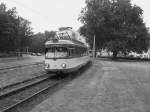 TW 3764 am 22.7.06 in der Wendeschleife am Aachener Weiher. Ich habe dieses Bild, als Darstellung frherer Zeiten schwarz-wei gemacht.