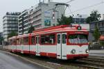 Der Museumswagen 3764 auf der Siegburger Strae kurz vor der Haltestelle  Poller Kirchweg  am 24.08.2013.