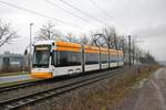 Mainzer Mobilität Stadler Variobahn 223 am 23.01.21 am Lerchenberg als Linie 53