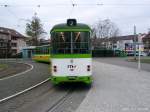 Heckansicht des Wagens 501 in der Schleife Feudenheim, 31.01.09