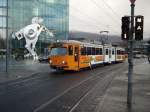 Ein alte Straenbahn in Heidelberg am Hbf am 26.11.10