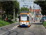 RNV MGT6D Wagen 3269 im RNV Lackierung am 25.07.14 in Heidelberg Bismarckplatz Wendeanlage 