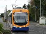 RNV Variobahn 3283 am 27.09.14 in Heidelberg auf der Linie 24 