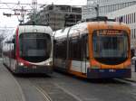 RNV Bombardier Variobahn (RNV6) 4128 und 4162 am 10.01.15 in Heidelberg auf der Linie 5 