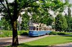 Münchener Straßenbahn, Scheidplatz, Einfahrt Südseite, Linie 12, Wagen der Rathgeberbaureihe M.
Datum unbekannt