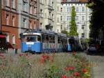 Tw 2005 am 22.10.11 am Johannisplatz zur Feier `Mnchen mags mobil-150 Jahre Bus, 135 Jahre Tram und 40 Jahre U-Bahn´