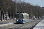 Wagen 2101 am 27.01.13 in der Schwere-Reiter-Straße/München