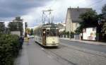 Frth VAG SL 7 (GT6 355) Kiderlinstrasse am 23. Juni 1980.