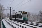 Siemens Combino 403  Freiburg im Breisgau  unterwegs auf der Linie 92 am 26.12.2014 Bisamkiez.