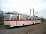 ET, Nr. 46 MIT EB, Nr. 156 sind auf dem Betriebshof des Depot 12 abgestellt.
Rostock (15.12.2007)