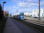 Rostock, 6NGTWDE 669 zwischen den Haltestellen Ltten Klein-Zentrum und St.-Petersburger-Str.