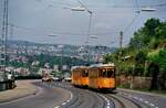 Wer Stuttgart erfahren wollte, nutzte eine Straßenbahnlinie über die Neue Weinsteige. Auch ATWs, wie ATW 2002 und 2003, nutzten oft den Weg hoch über der Stadt.  