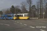 Stuttgart Straenbahn Linie 15 02.2004 vor Haltestelle Geroksruhe