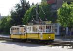 Sonderfahrt des Straenbahn Museum Zuffenhausen Wagen 418 Mai 2005. Standort kurz vor Ortseinfahrt Zuffenhausen.