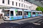 Straenbahn in Wrzburg, Linie 2 nach Zellerau, 28.04.2012