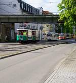Am 11.und 12. Mai 2019 fanden in Zwickau die Feier zu 125 Jahre Strassenbahn Zwickau statt.Hier alle Fahrzeuge die bei der Parade am 12.05.mit dabei waren.Aufgenommen auf der Äusseren Schneeberger Strasse.   