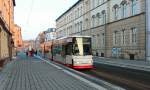 GT6M 908 von der SVZ steht am 31.01.2014 mit der Linie 4 zum Städtischen Klinikum an der Hst.