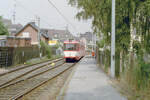 Köln KVB SL 2 (DÜWAG-GT8 3862) Frechen 31. Juli 1992. - Scan eines Farbnegativs. Film: Kodak Gold 200-3. Kamera: Minolta XG-1.